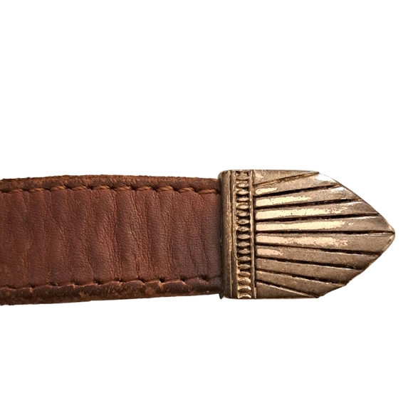 Tribal Design Leather Belt main image 5